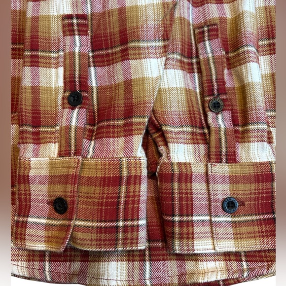 Harley-Davidson 120th Anniversary Plaid Shirt in Red and Gold - Picture 8 of 8